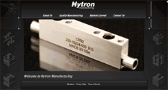 Desktop Screenshot of hytronmanufacturing.com